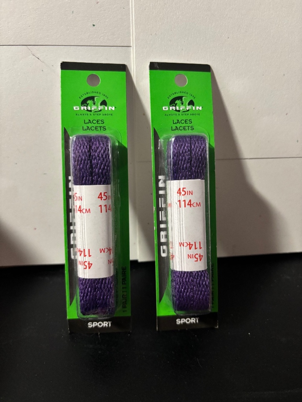 Purple Shoe Laces x 2